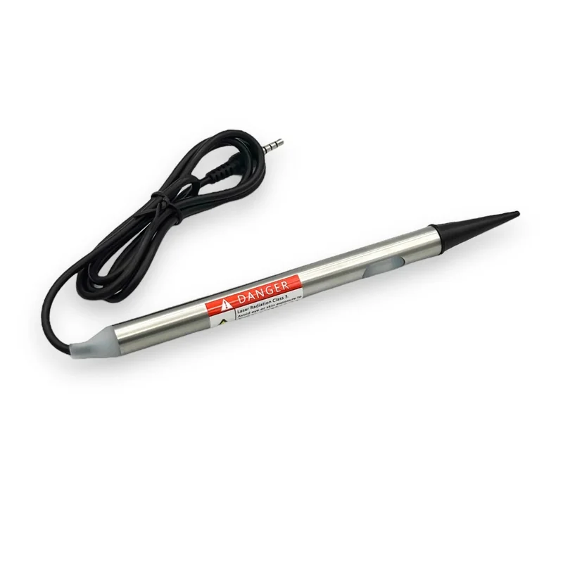 Le stylet laser et son câble